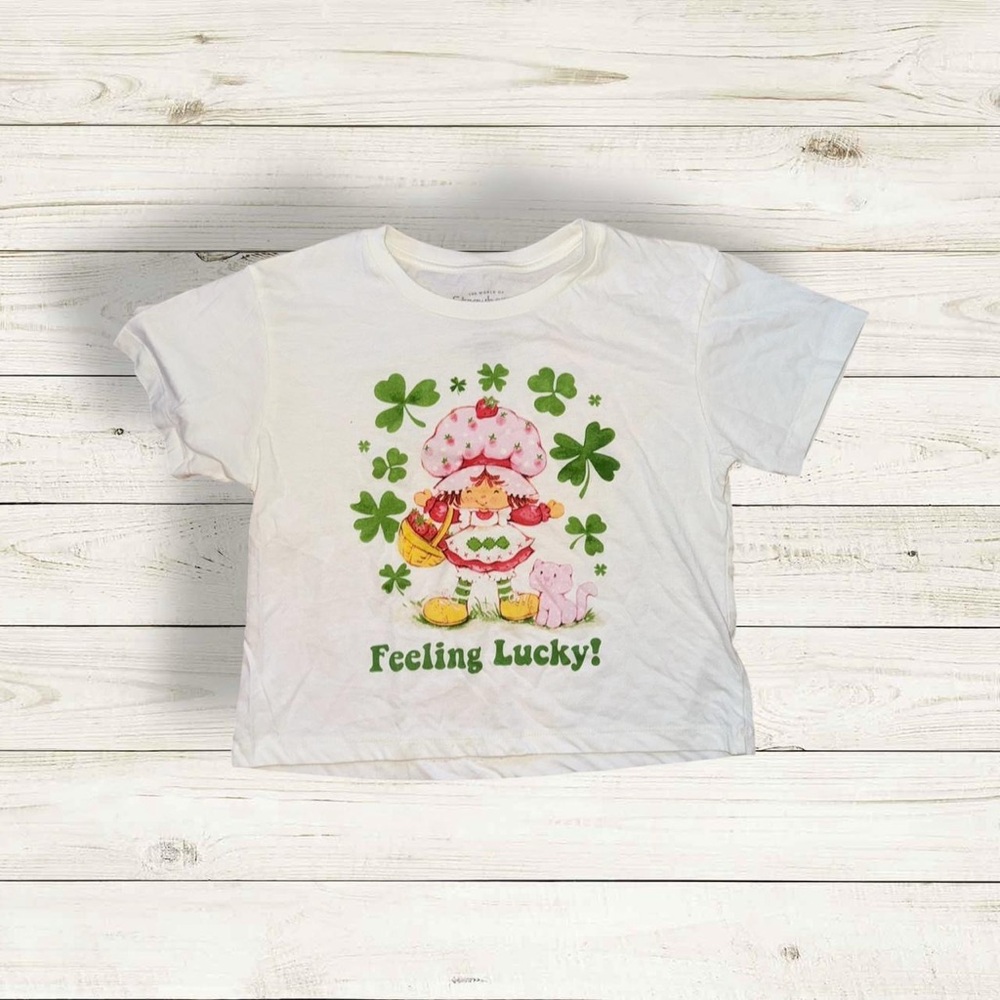 Strawberry Shortcake “Feeling Lucky” Crop Top – Size M